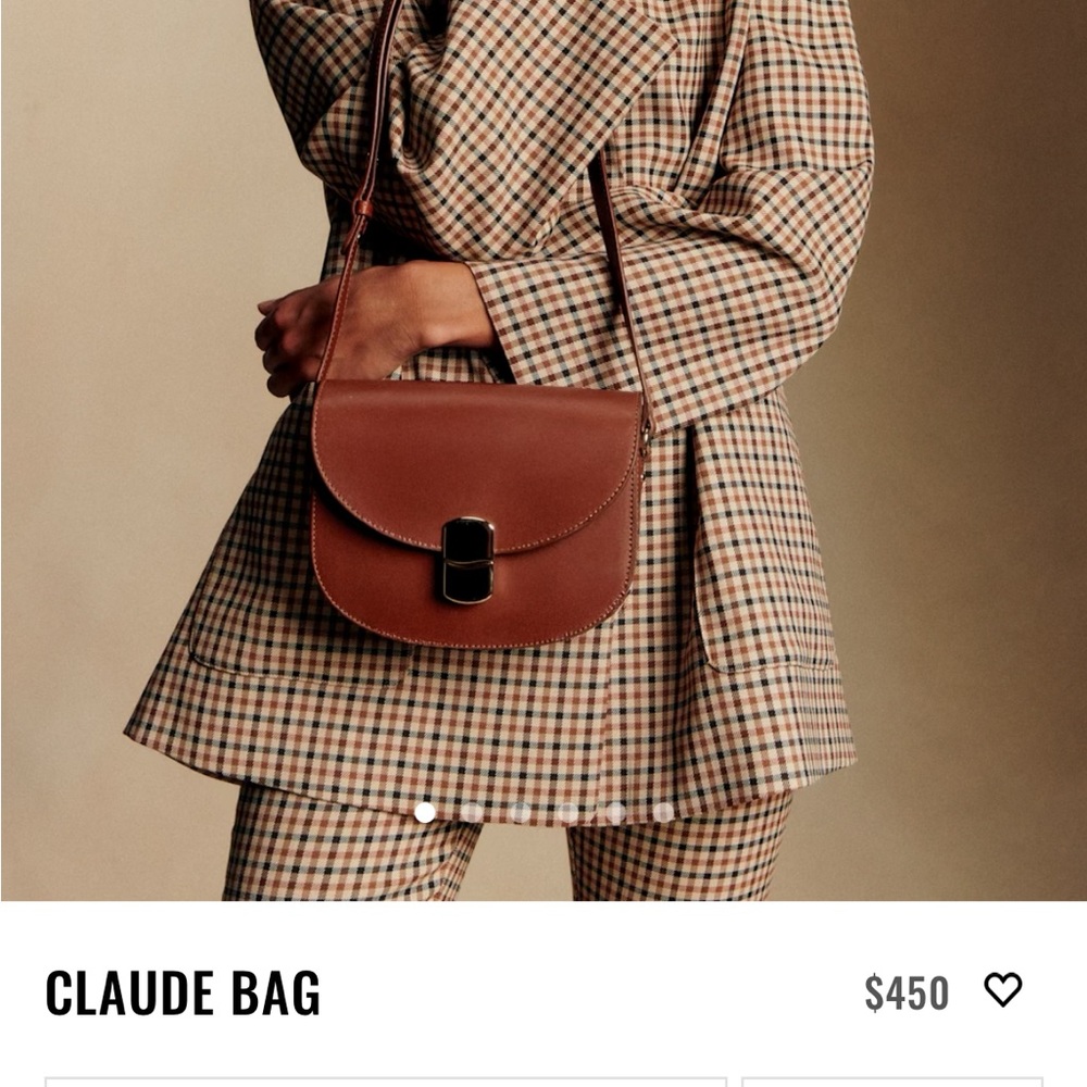 Sézane Claude Bag – Glossy Chocolate Leather, Excellent Condition - Picture 8 of 8